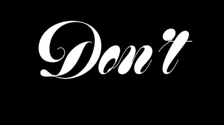 DON´T - Music video